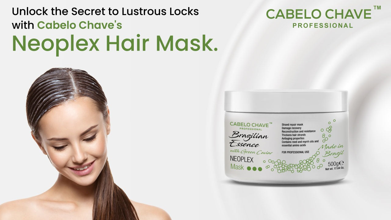 Unlock the Secret to Lustrous Locks with Cabelo Chave's Neoplex Hair Mask.