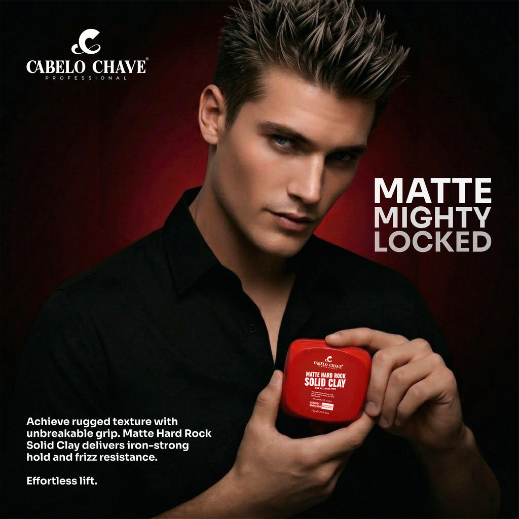 Matte Hard Rock Solid Clay 75g – Cabelo Chave